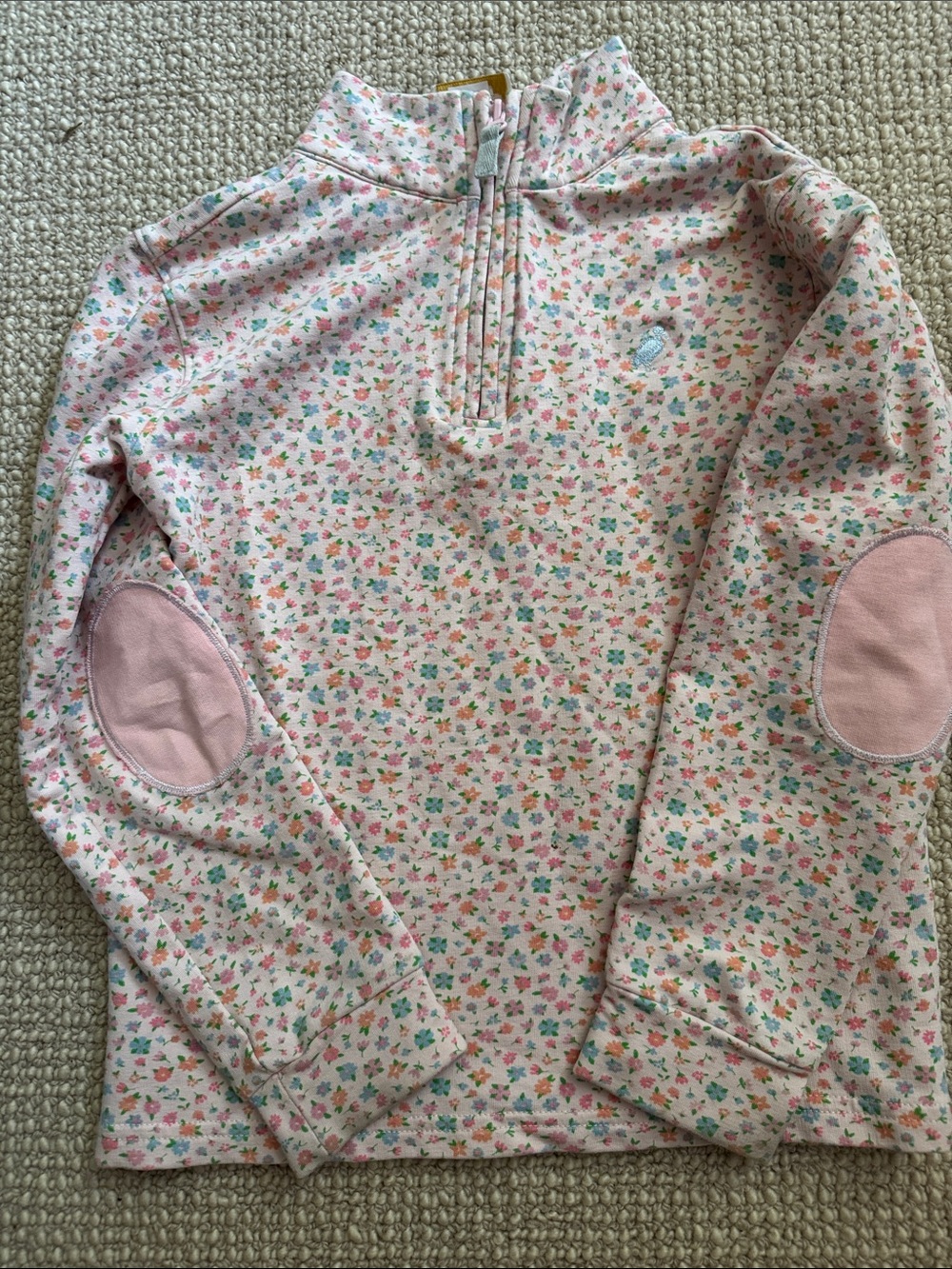 The Beaufort Bonnet Company Pink Floral Pullover Sweatshirt